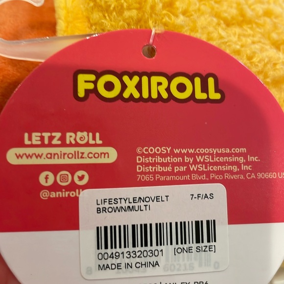 NWT 6” Foxiroll in Shrimp Tempura Plush by Anirollz - Picture 7 of 7
